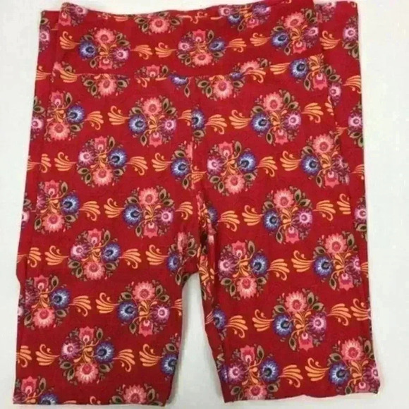 New Lularoe OS leggings Floral Asian Print 2-12 - Picture 8 of 8